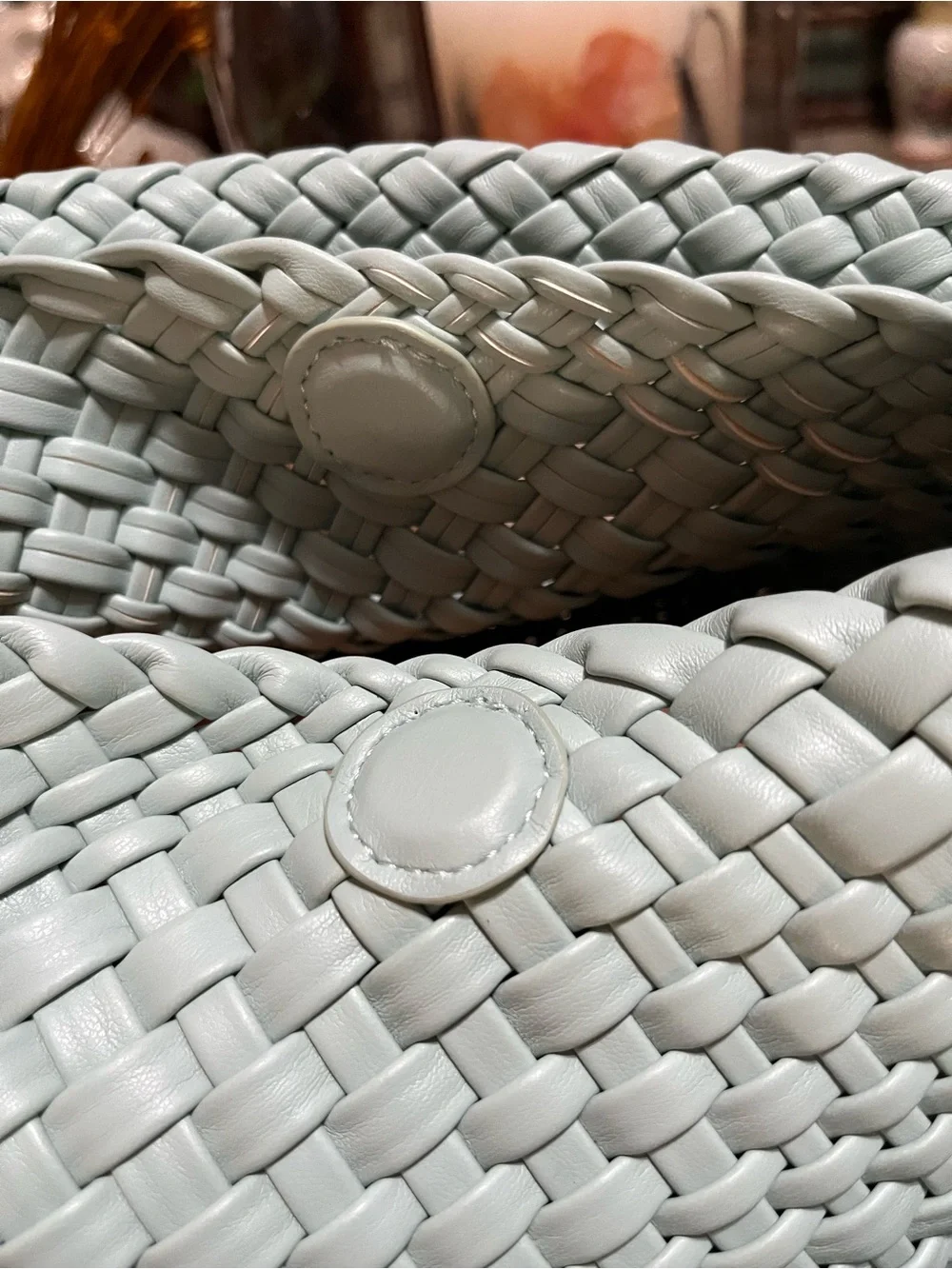 New! Rachel Zoe Woven Hobo Bag with Matching Pouch - Mint Green